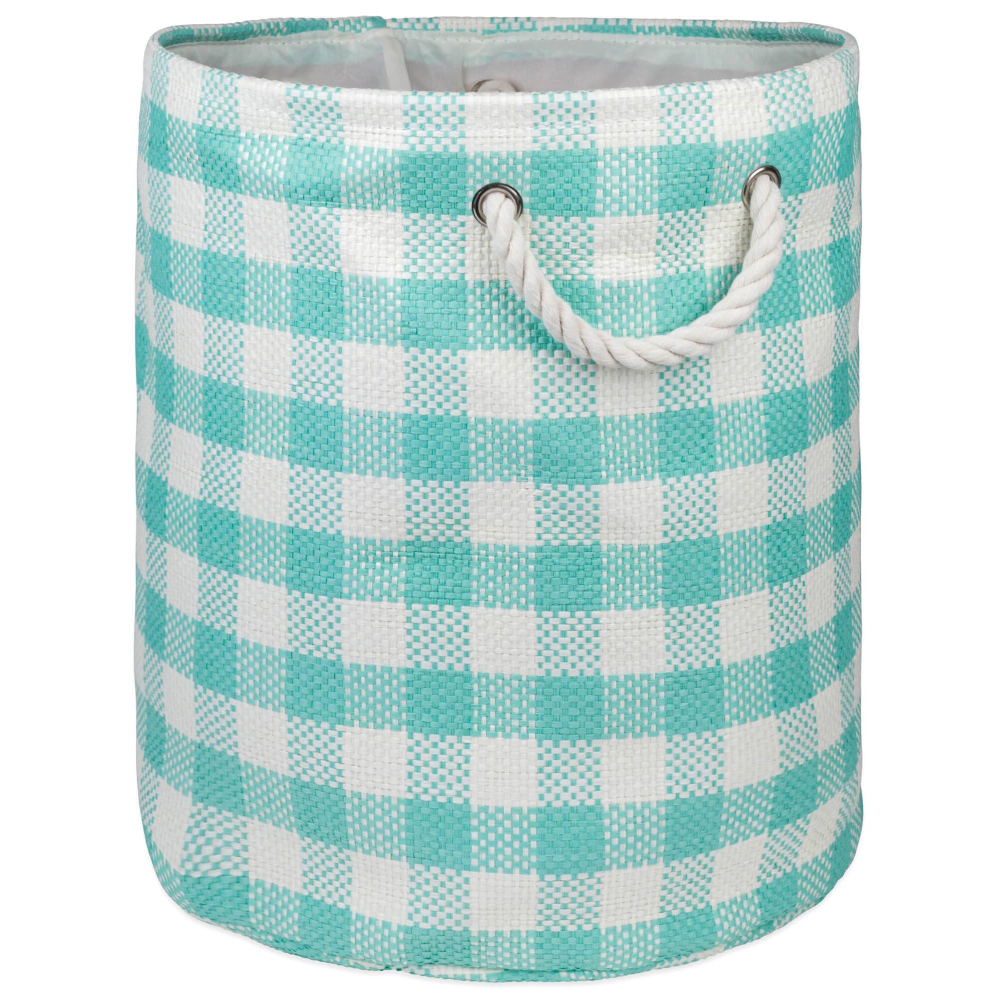 DII® Large Round Checkers Paper Bin